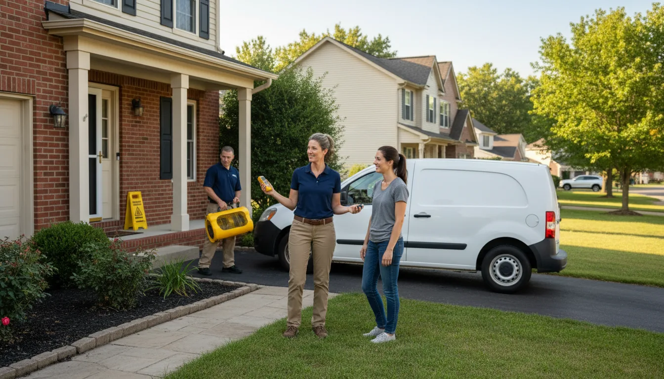 Residential water damage restoration in Dingmans Ferry, PA